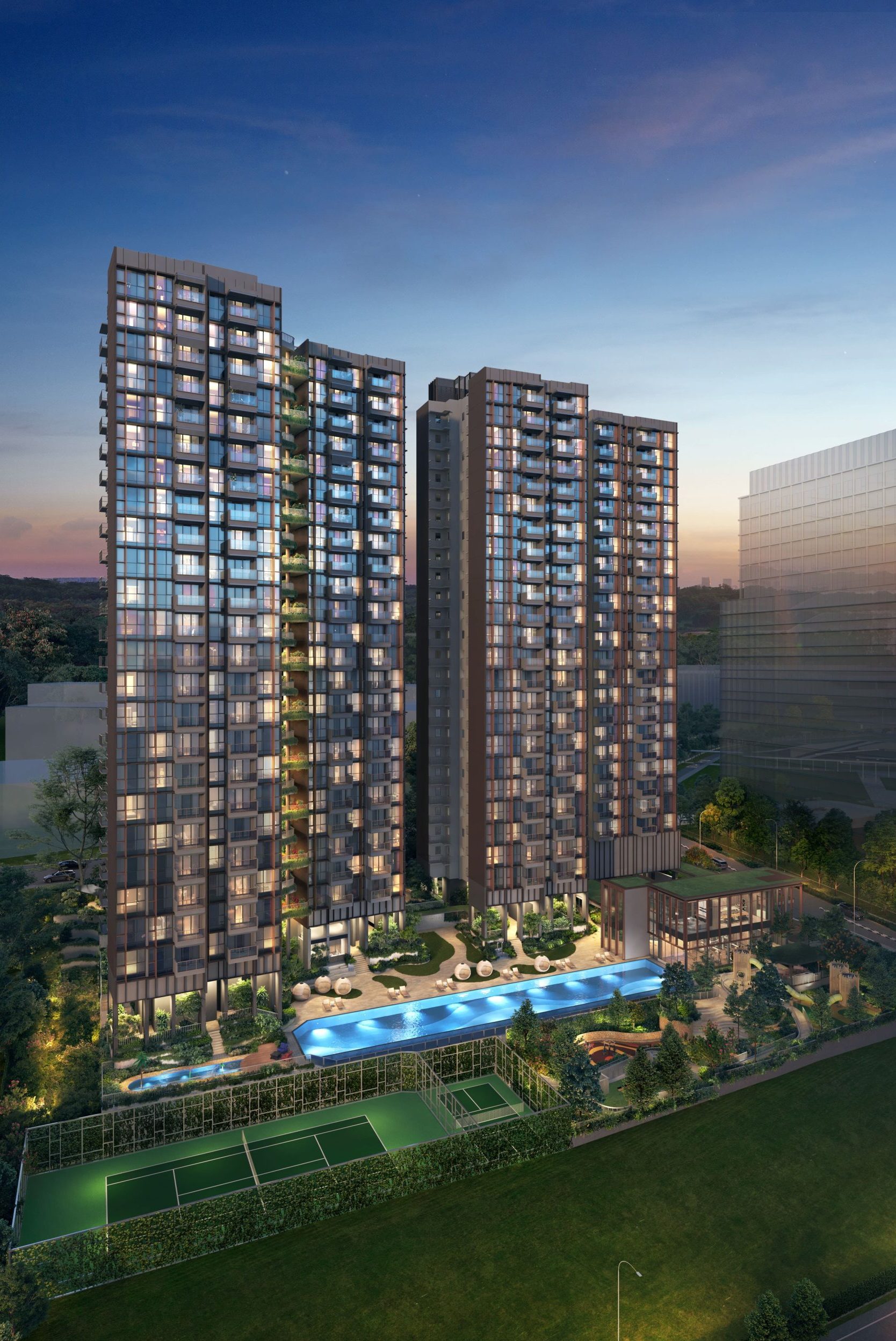 LyndenWoods Facade (night)